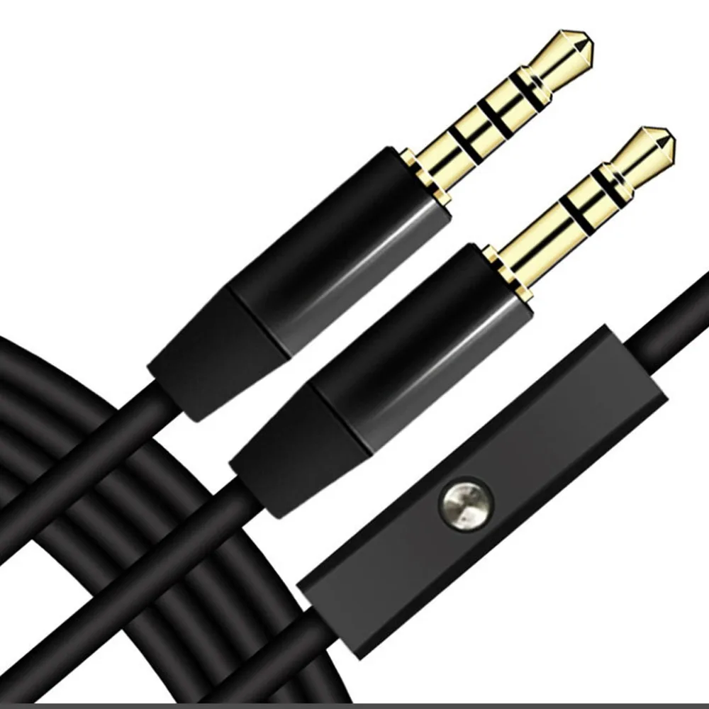 

Control 3.5mm With Microphone Male To Male Headset Connection Line 3.5mm Extender Cord Audio Extension Cable Aux Extension Cord