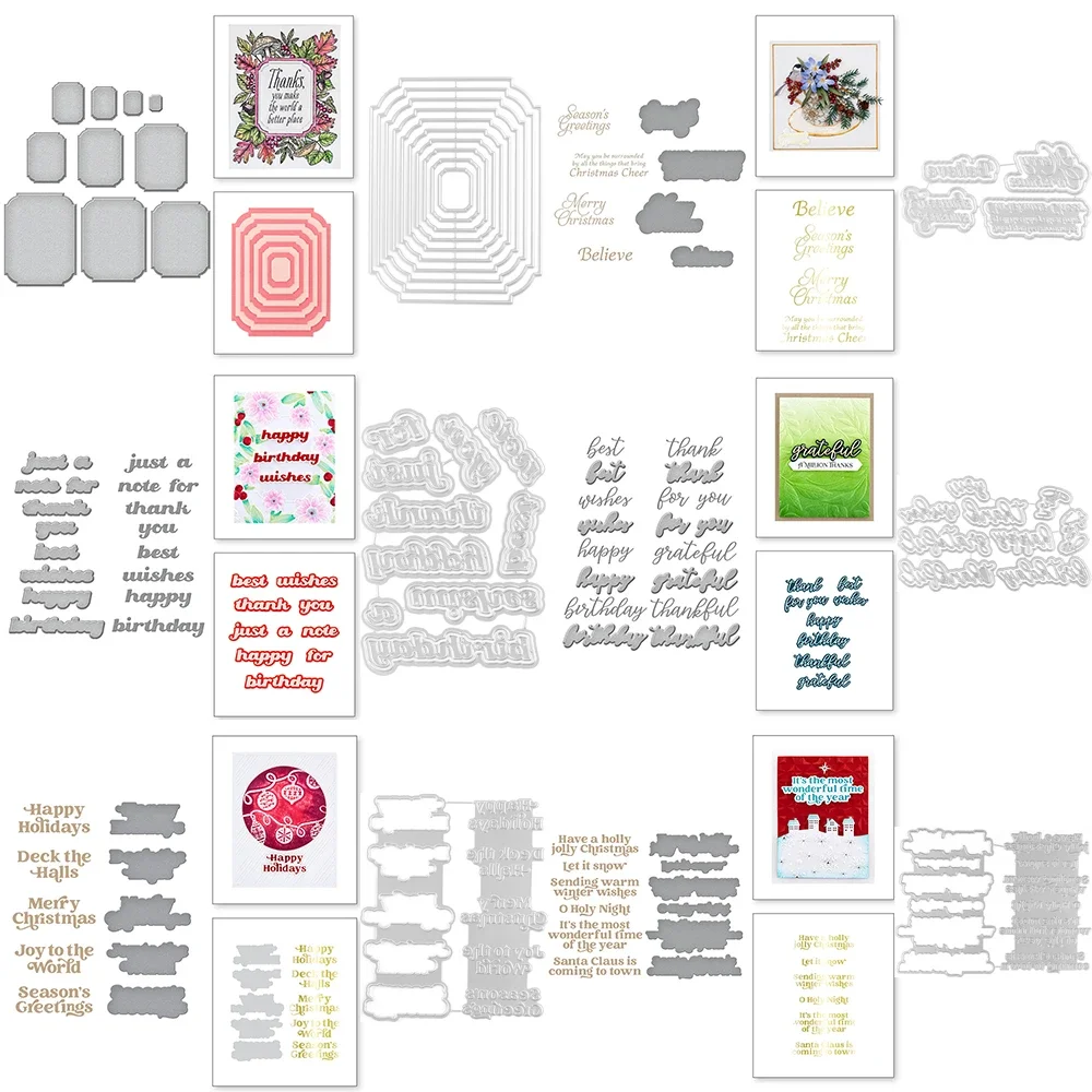 Вырубные штампы Lucky Wishes для DIY скрапбукинга и украшения фотоальбома тематический