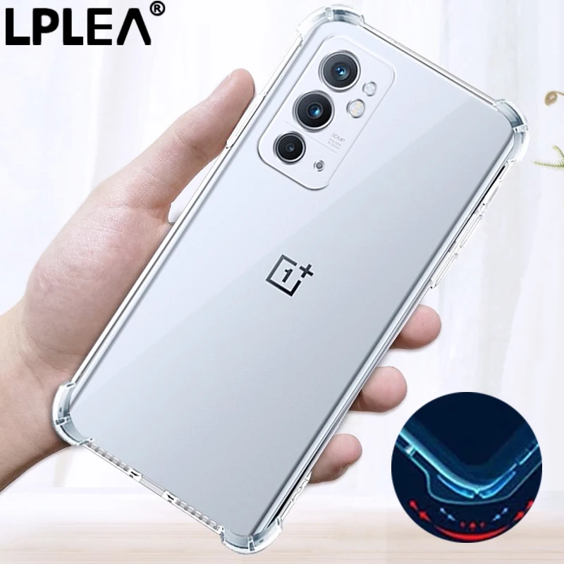 thick shockproof silicone phone case for oneplus 10 9 8 8t 7 7t pro ultra thin transparent protection silicone case back cover free global shipping
