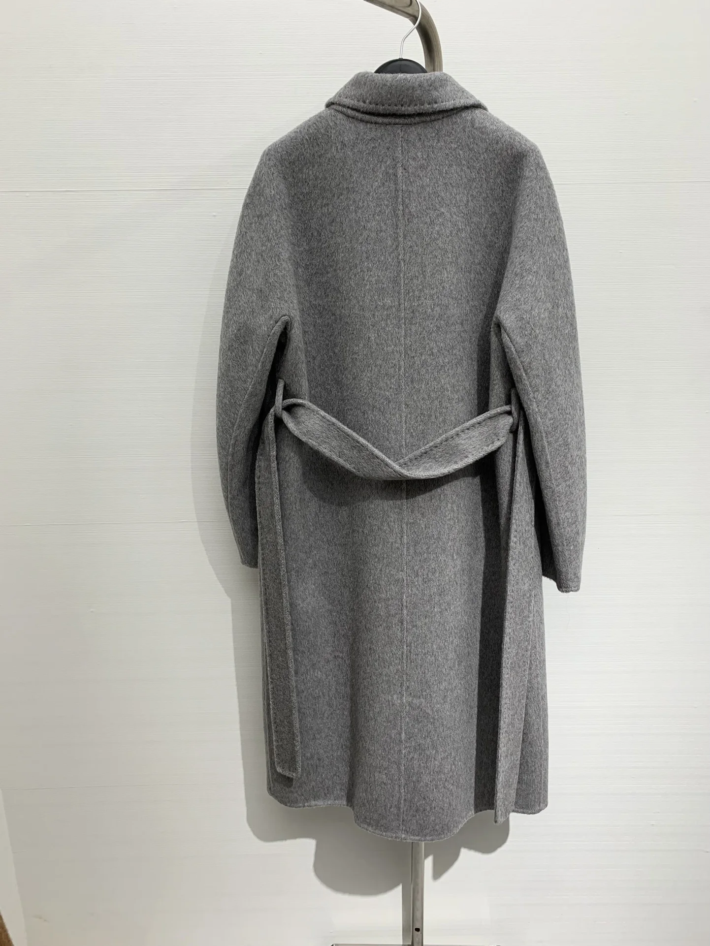 2024 осенняя новая женская одежда классическое двубортное длинное шерстяное