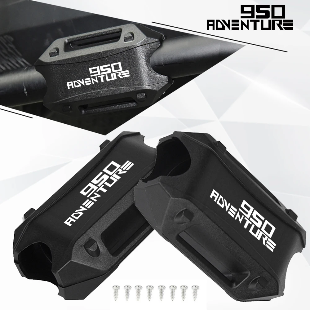

For 950 ADVENTURE 950 ADVENTURE 950SM 2003-2009 2004 05 Motorcycle Bumper Engine Guard Protector Block 25mm Crash Bar Decorative