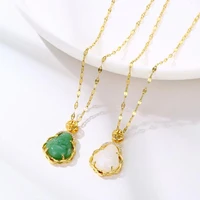 exquisite mini cute maitreya clavicle necklace ladies fashion amulet jewelry stainless steel necklace jewelry