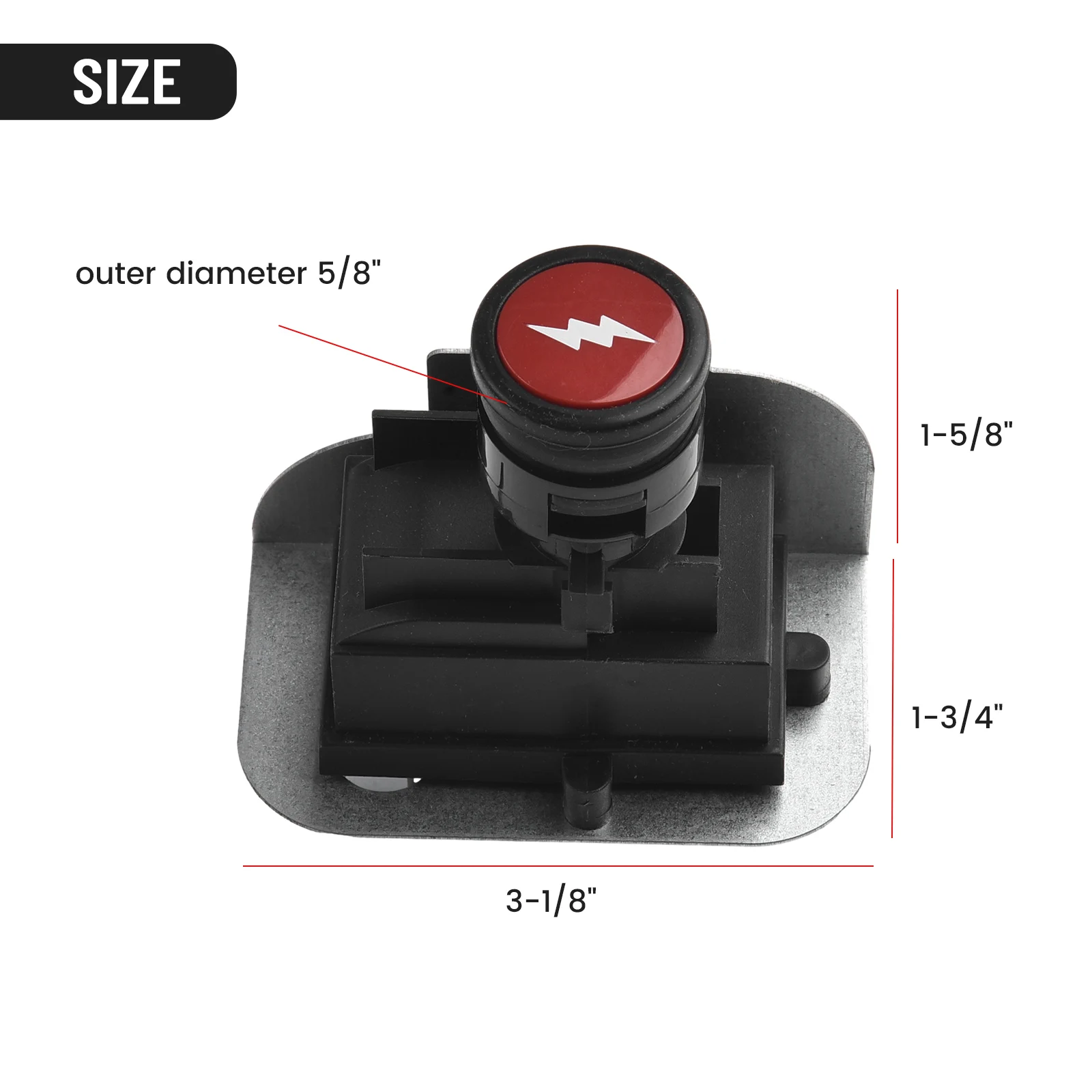 

Durable BBQ & Grill Replacement Parts Ignition Electronic Electrode For Gas Grill Ignition Button Metal & Plastic