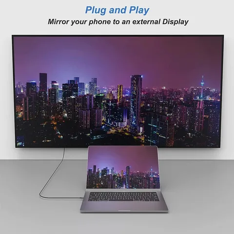 kebidumei USB C — DVI кабель для проектора