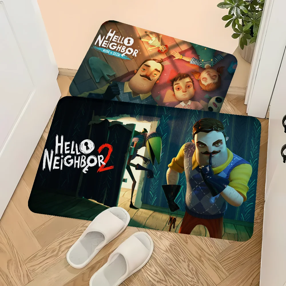 Мягкий ковер Hello N-Neighbor в игровом стиле для гостиной и прихожей противоскользящий
