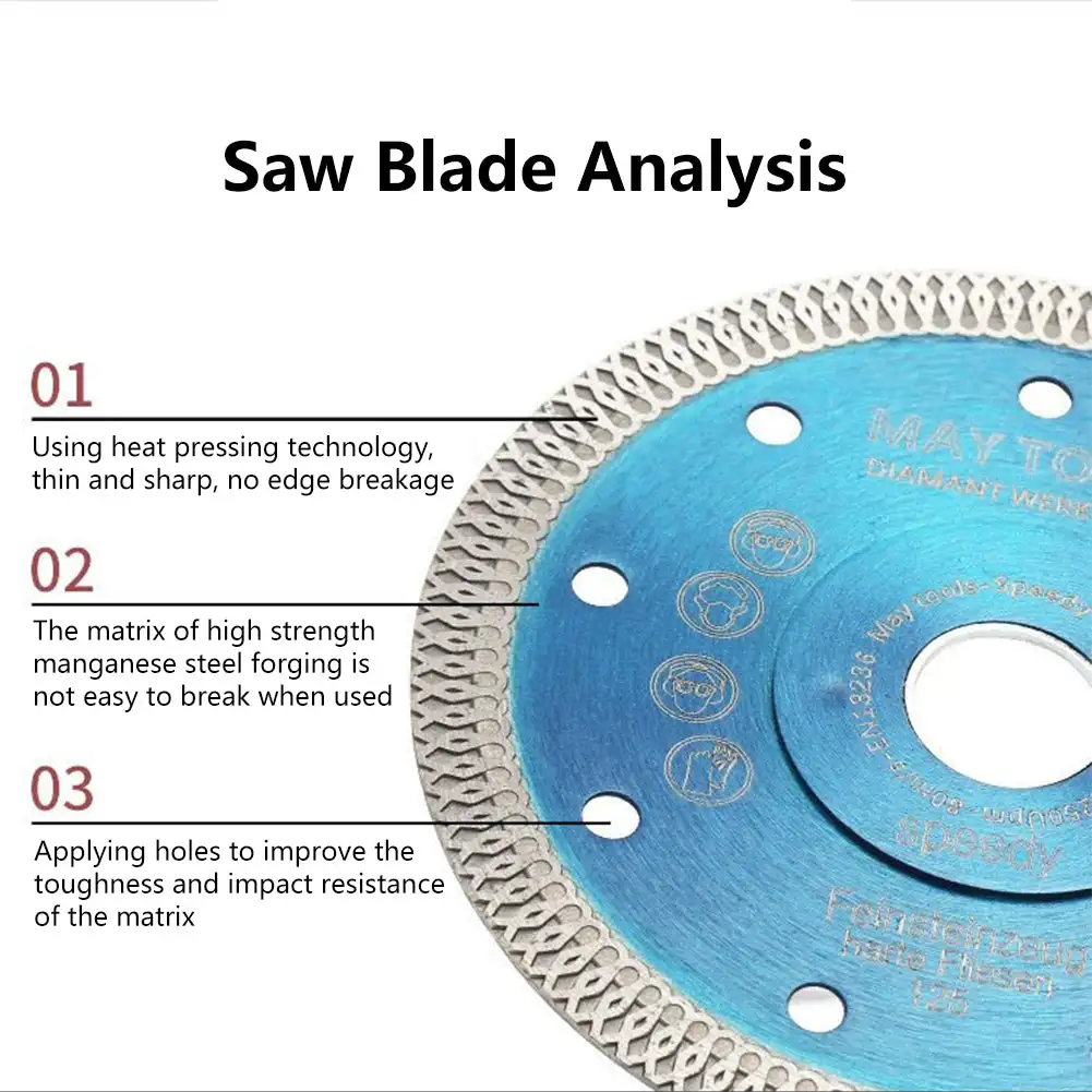 Алмазный Пильный Диск Turbo супертонкий режущий диск для гранита мраморные