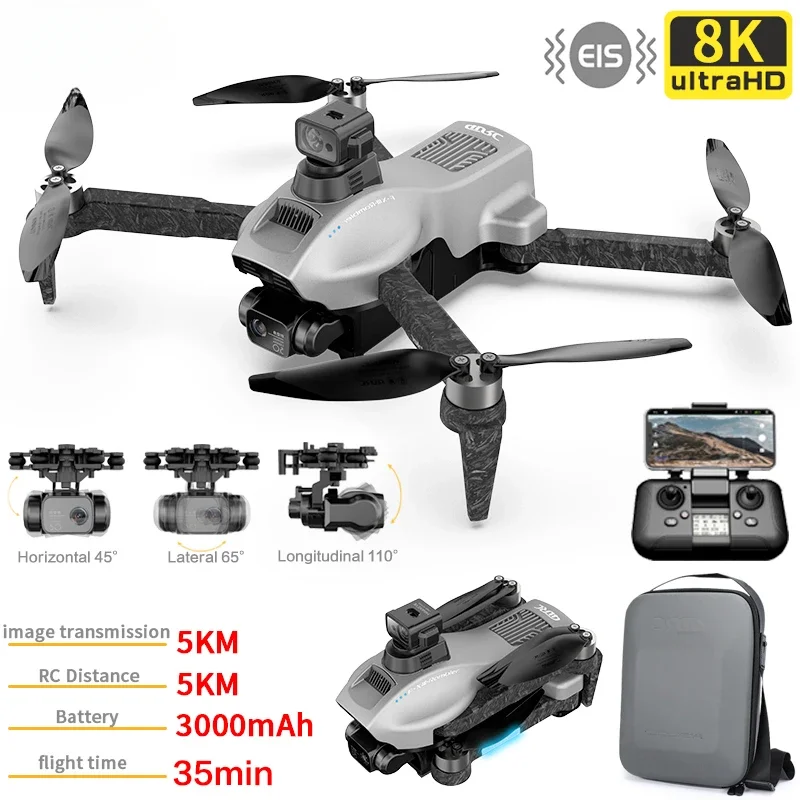 

NEW 8K HD Camera EIS 3-Axis Anti-Shake Gimbal FPV Drones Profesional F13 GPS Drone Brushless Quadcopter RC 5Km Helicopter Dron