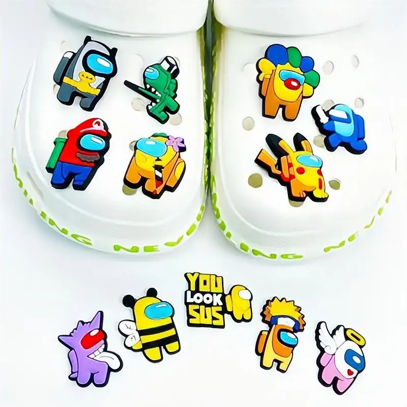 Cute Space Cartoon Character Shoe Accessories PVC Designs Personalized Croc Charms jibz Kids Shoe Decorations Party Gifts