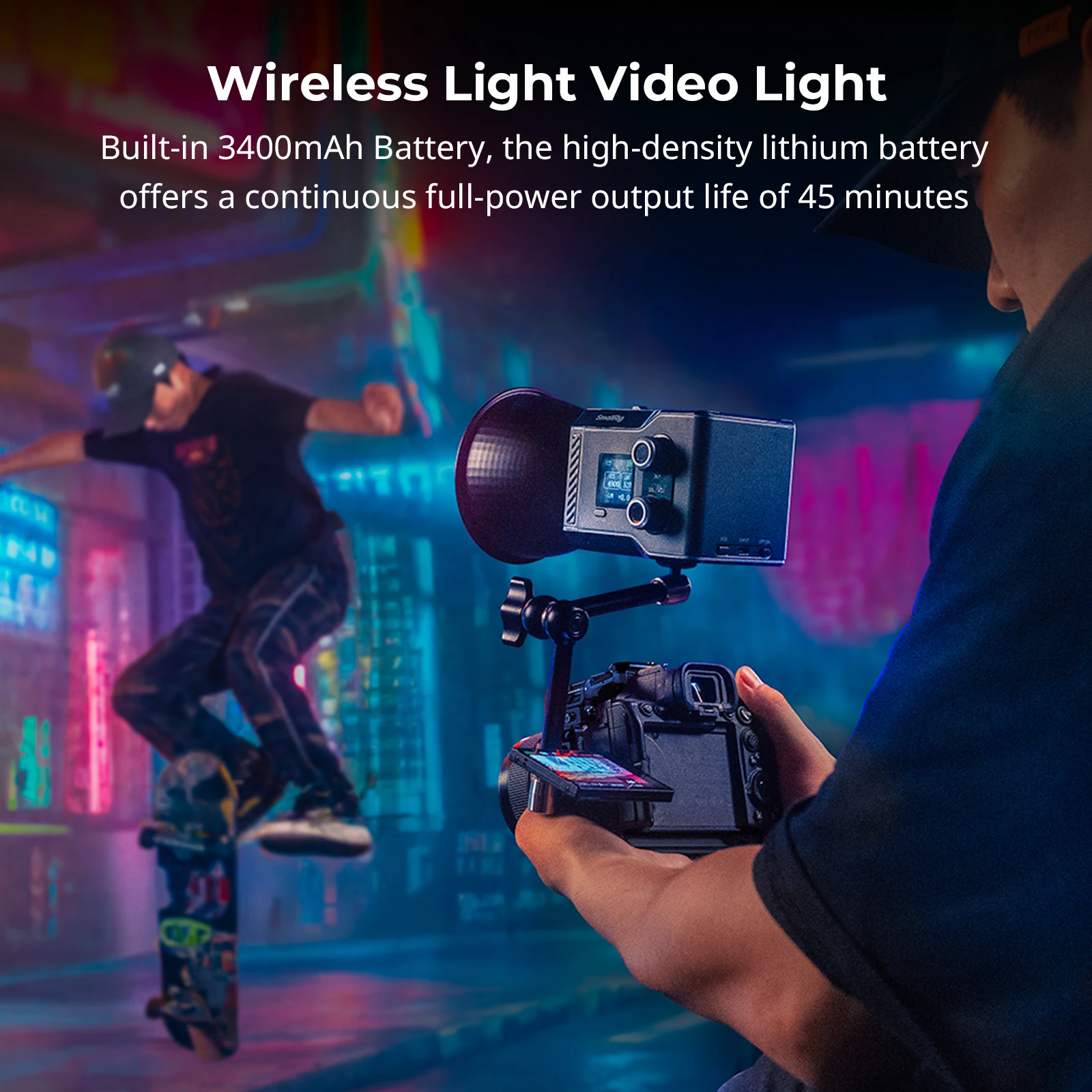 Фото Светодиодная видеолампа SmallRig RC 60C RGB со встроенной батареей и управлением через приложение, 2500–10000 К с регулировкой G/M и цветным фильтром, Lite Edition №2
