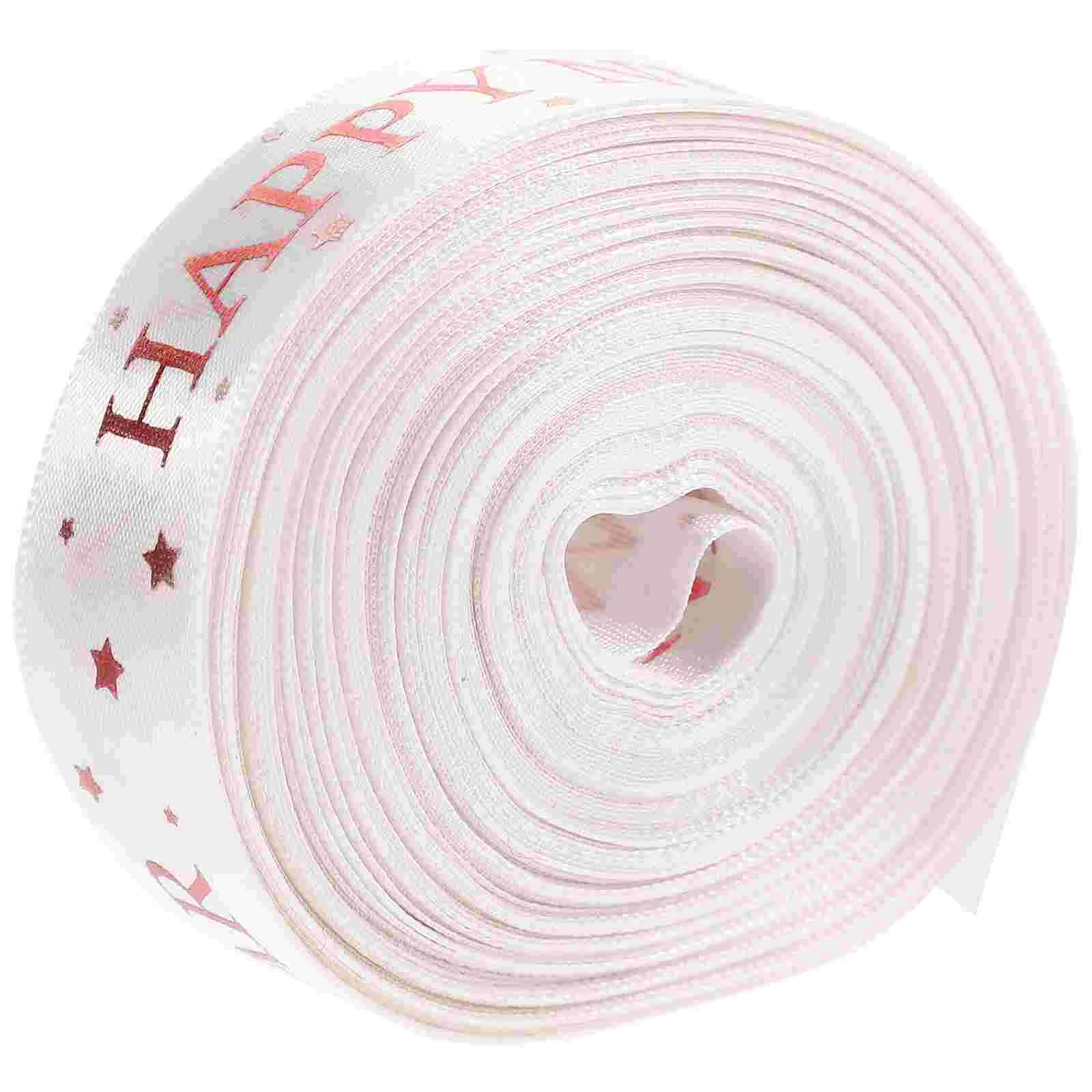 

1 Roll of Gift Box Package Ribbon Happy New Year Ribbon Festival Gift Ribbon