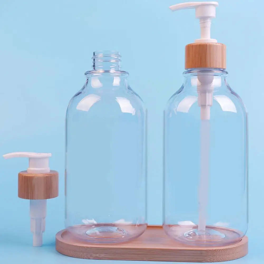 

500ml Empty Refillable Bottles Facial Cleanser Shampoo Gel Shower Container Dispenser Liquid Storage Pump Lotion Plastic Bo M5J7