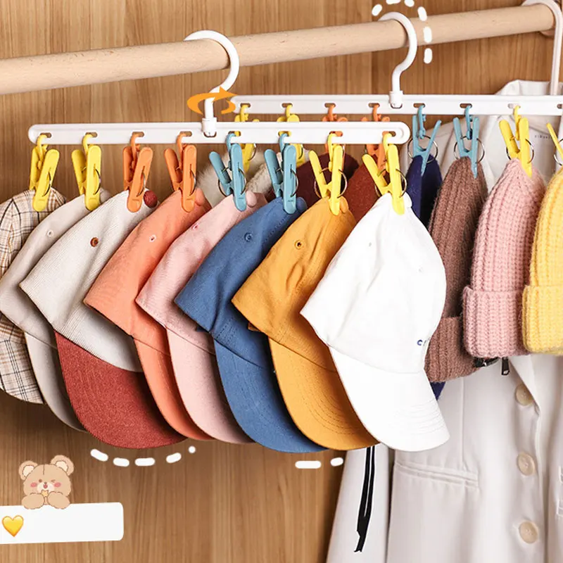 

Hats Storage Rack Hanging Hat Clip Hat Rack Storage Socks Organizer Towel Rack