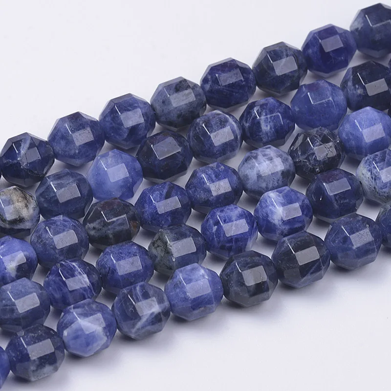 8/10 мм натуральный драгоценный камень оливковой формы граненый содалит нефрит