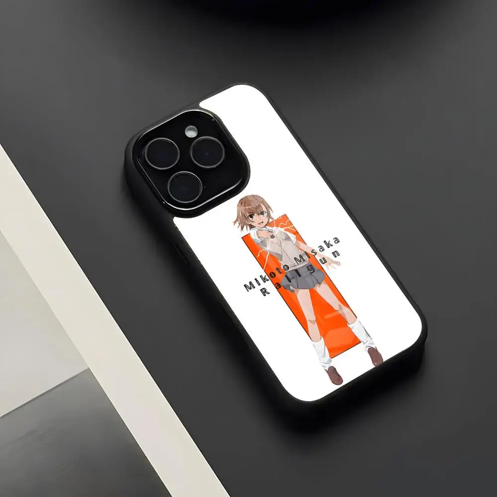 Фото Чехол для телефона A Certain Scientific Railgun T для iPhone 17 Pro Max 16 15 14 13 11 Pro Max Plus, стеклянный чехол №3