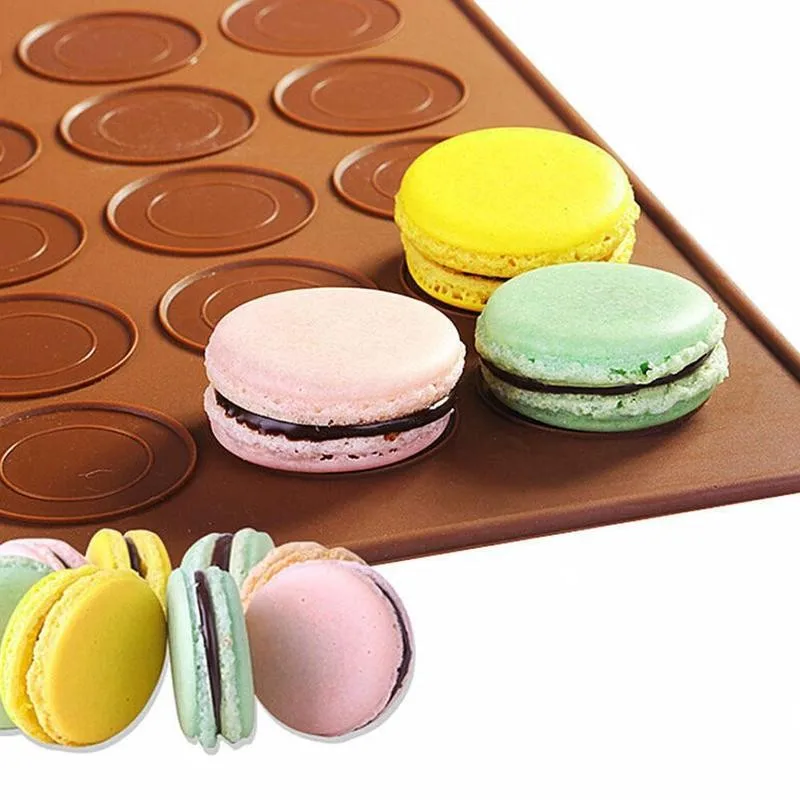 30 Hole Silicone Pad Oven Macaron Silicone Non-stick Baking Mat Baking Pan Pastry Cake DIY Pastry Cake Pad Home Baking Tools
