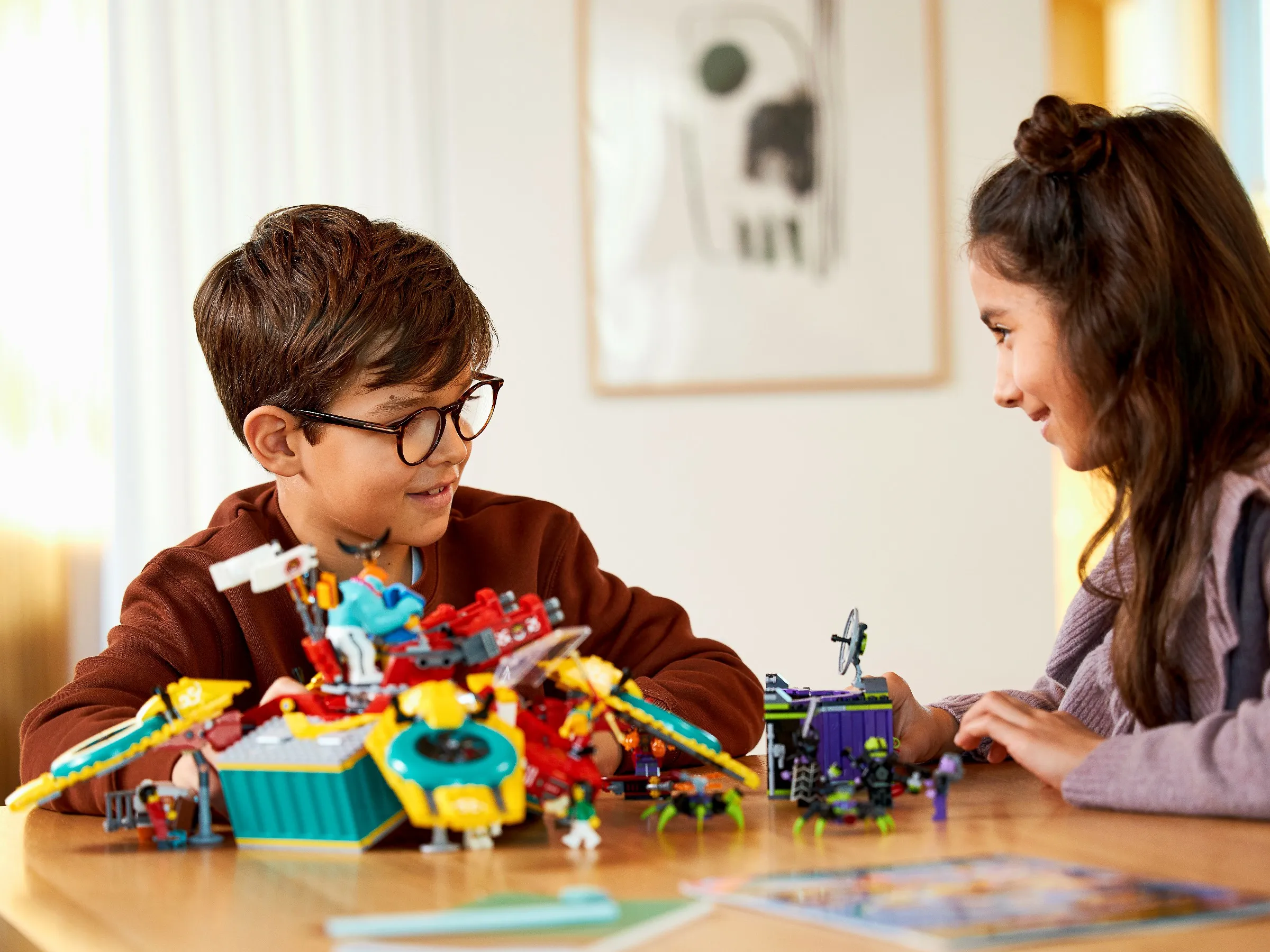 Фото LEGO & Monkie детский Моноцикл, детская команда дронекоптера, детские строительные блоки, игрушки, подарок 80023 №3