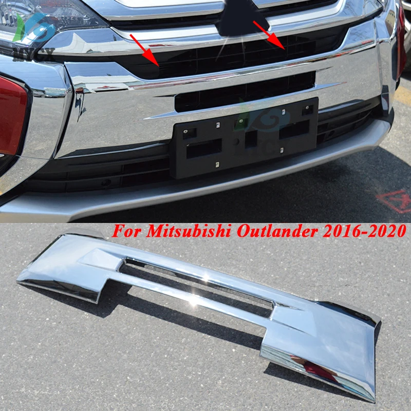 

Для Mitsubishi Outlander 2016-2020 ABS Хромированная передняя решетка радиатора Защитная крышка отделка декоративные автомобильные аксессуары