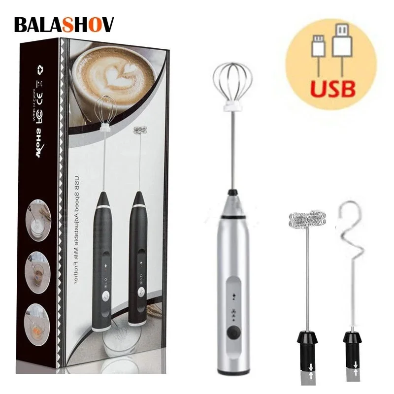 

Wireless Milk Frothers Electric Handheld Blender With USB Electrical Mini Coffee Maker Whisk Mixer For Coffee Cappuccino Cream