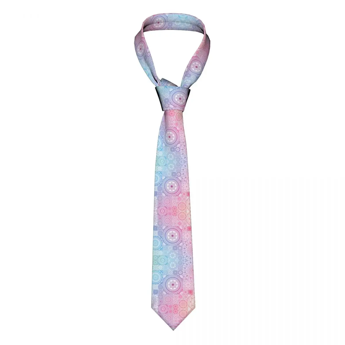 

Classic Tie for Men Silk Mens Neckties for Wedding Party Business Adult Neck Tie Casual Ethnic Mandala Pattern Tie