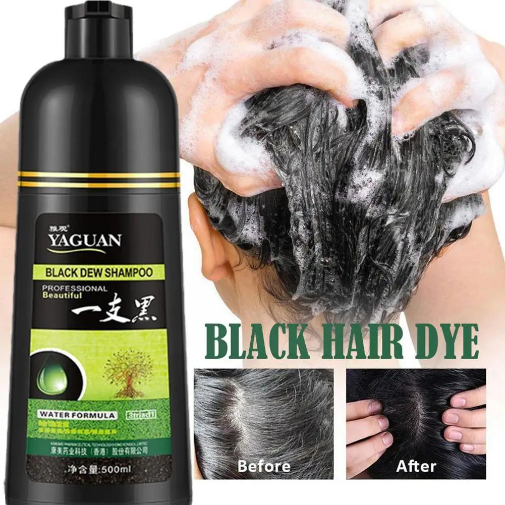 Dye Hair Shampoo Cream Organic Permanent Covers White Gray Natural Ginger Essence For Women Men D9n9