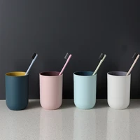 1pc solid color household washing cup couple brushing cups plastic creative simple nordic toothbrush cup mug toothbrush cup