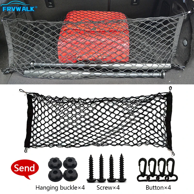 

Car Mesh Elastic Nylon Rear Back Cargo Trunk Storage Organizer Car Clutter Storage Network Luggage Net Holder Auto Accessory