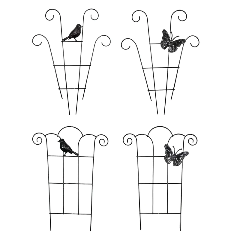 Durable Plants Holder Rack Stable Flowers Metal Support for Garden Patio Plants