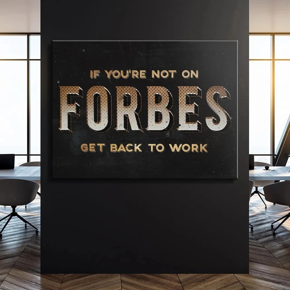 

Canvas HD Printed Forbes Painting Wall Art Letter Poster Nordic Home Decor Pictures Minimalism Modular No Frame For Living Room