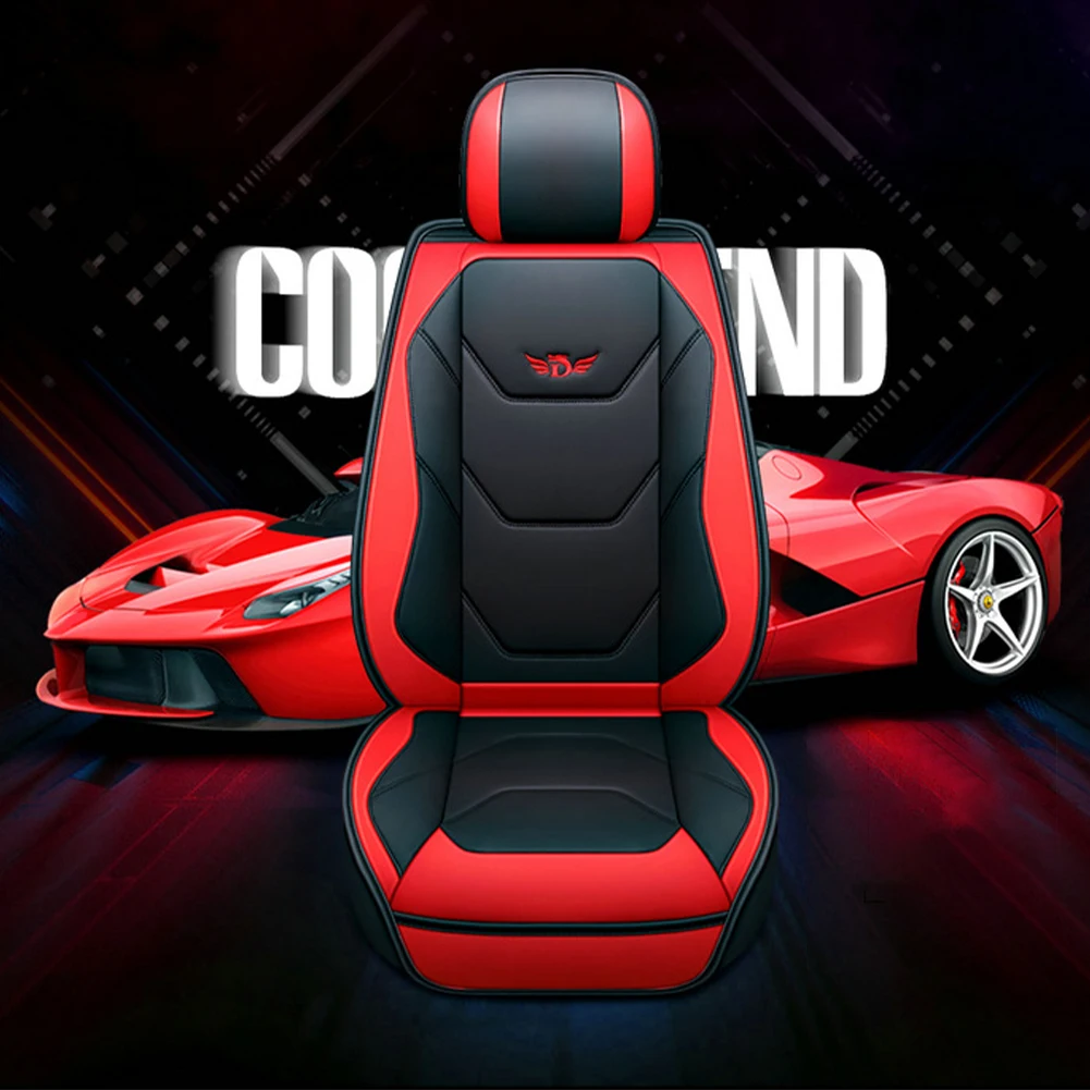 

1Set Universal Car Seat Cover Full Car Leather Seat Covers Cushion PU Leather Protetor Fit for Most Cars CSV Fast delivery