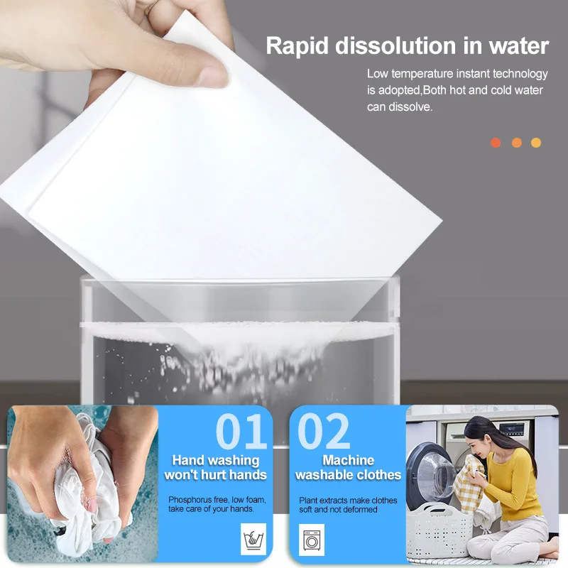 

Household Stain Remover Tablets, Laundry Tablets, Washing Machine, Clothing, Fragrant, Concentrated Detergent, 150Pcs