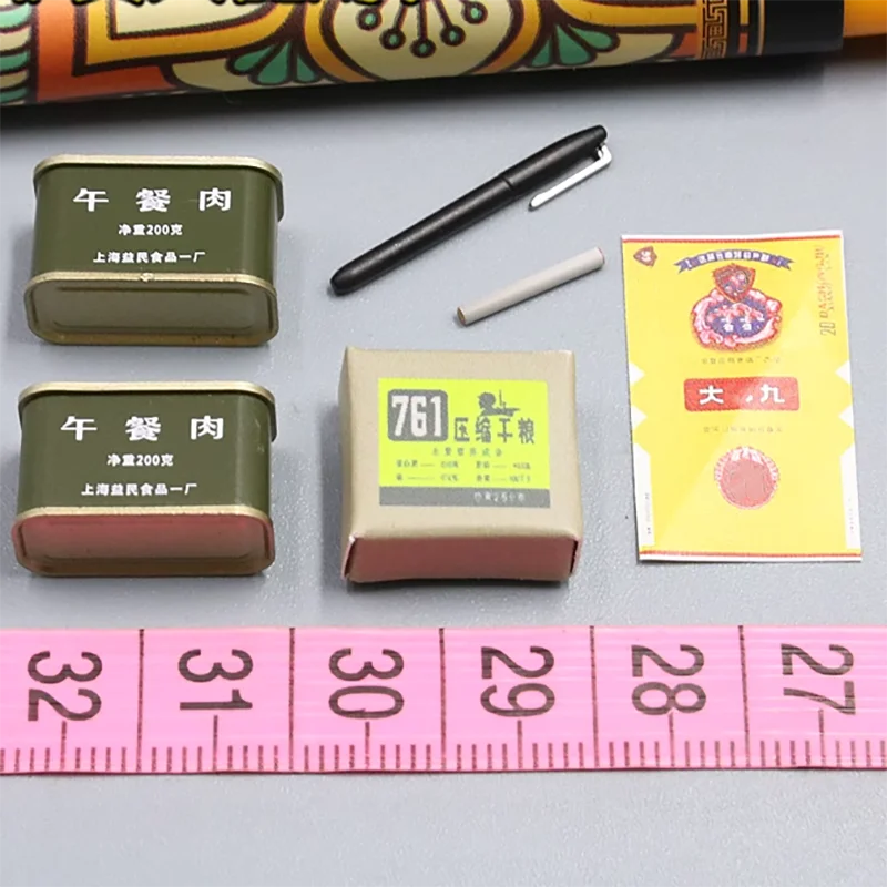 

1/6 Scale Soldier March Canned & Compressed Biscuit Model 12 Inch Action Doll Diy Scene Accessories Collection Display Toys