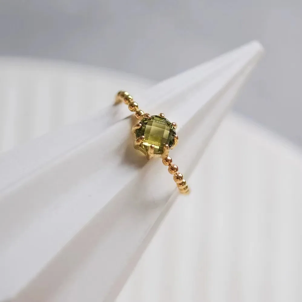 

Регулируемое кольцо MEETSOFT из стерлингового серебра 925 пробы с круглой цепочкой для женщин, модные ювелирные украшения, Прямая поставка