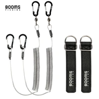 booms fishing t02rb1 fishing rod tether boat kayak paddle 2m heavy duty elasticity lanyard for fishing tools rods strap 4pcsset