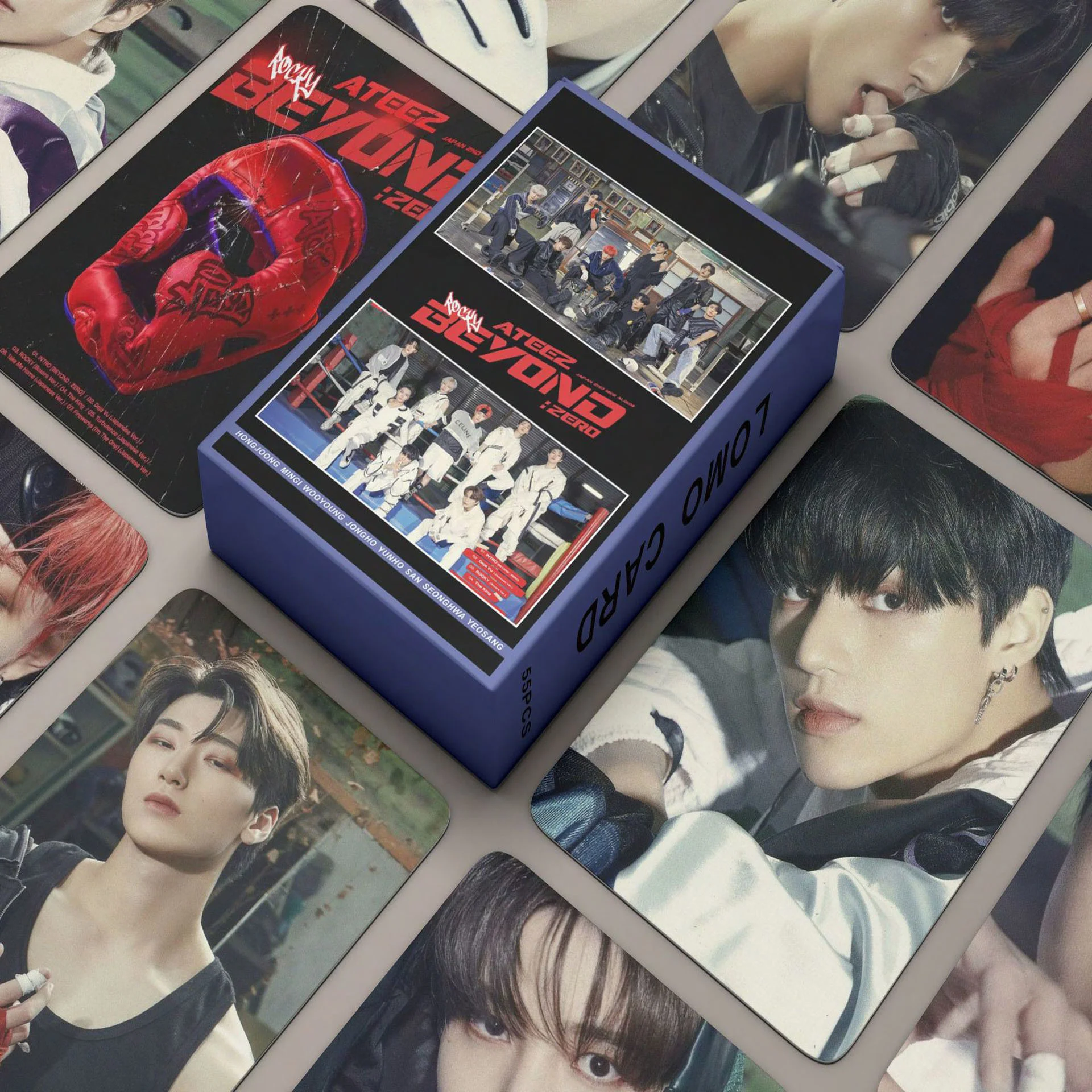 

54PCS/Set Kpop ATEEZ BEYOND Lomo Cards New Album Postcards Photocard Photo Print Card High Quality Poster Kpop Fans Gift