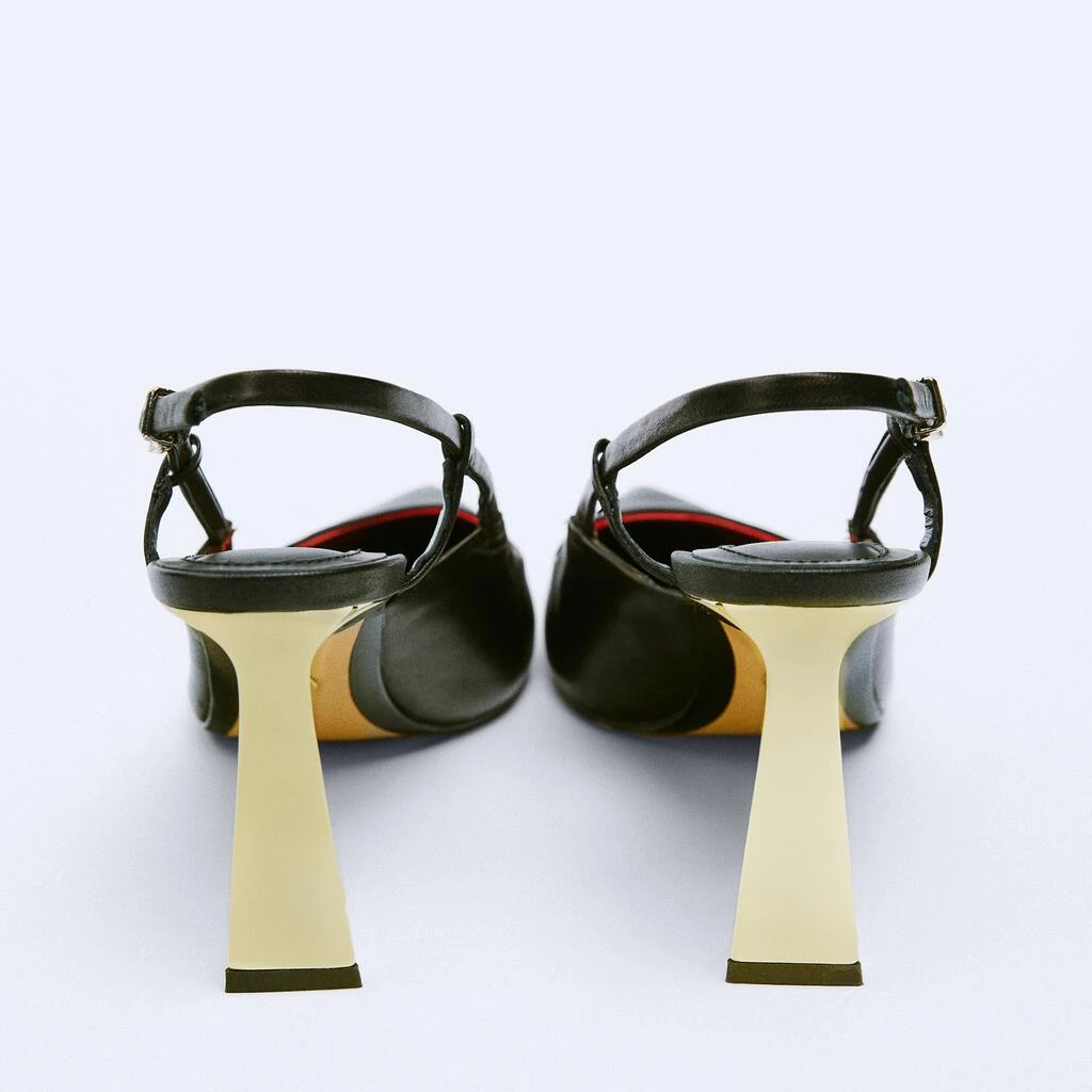 Женские босоножки на высоком каблуке с острым носком | Обувь