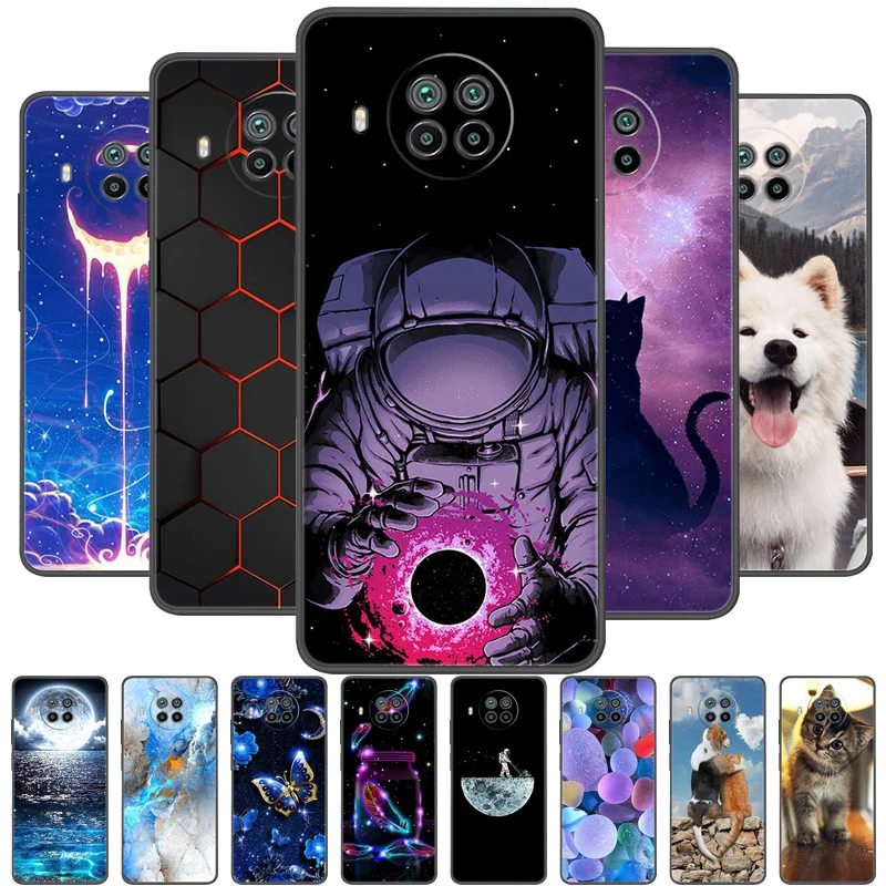 Чехол для Xiaomi Mi 10T Lite - Черный силиконовый бампер.