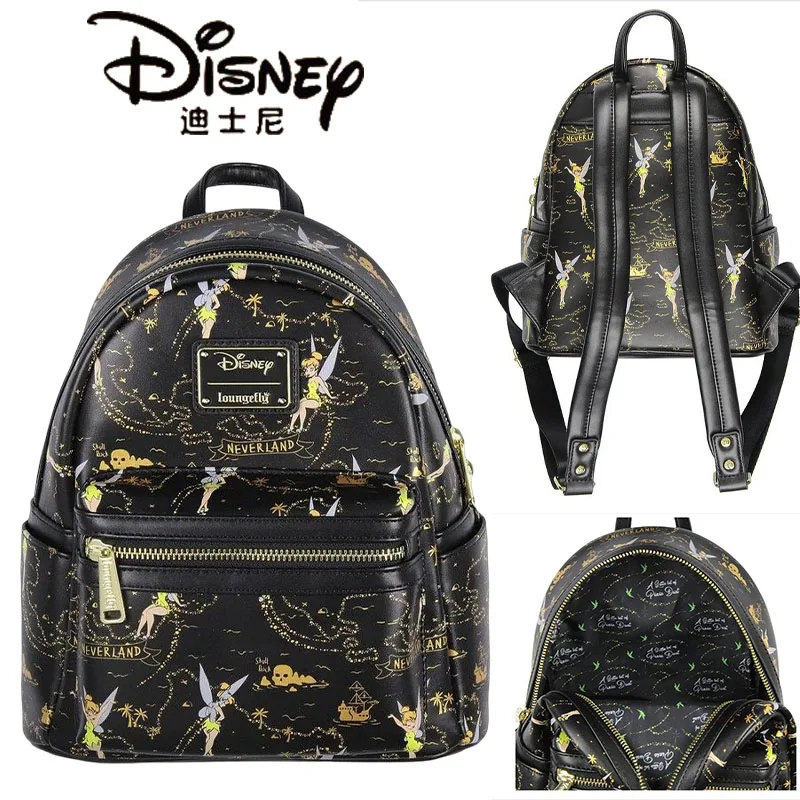 

Disney Tinker Bell Cute Princess Schoolbag Student Bag Loungefly Backpack Women Travel Bag Fashion For Girls Gift Handbag Kawaii