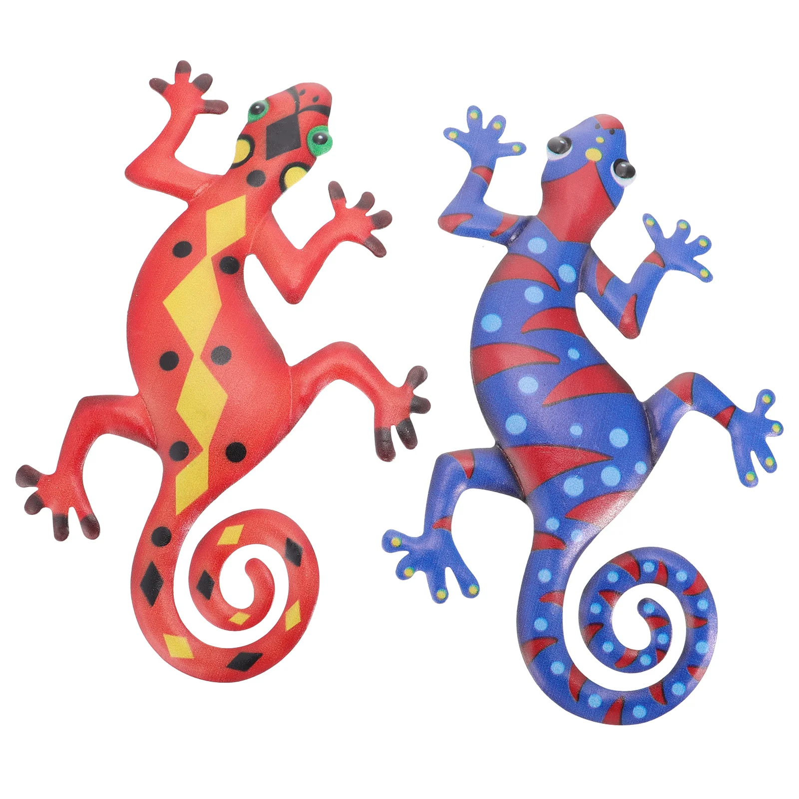 

Gecko Wall Metal Sculpture Lizard Decorationiron Decor Statue Crafts Garden Toy Mounted Hanging Outdoor Animal Inspirational