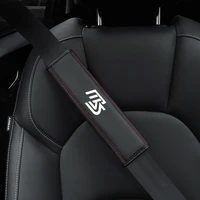 for mazda ms 1pc cowhide car interior seat belt protector cover for mazda ms car auto accessories