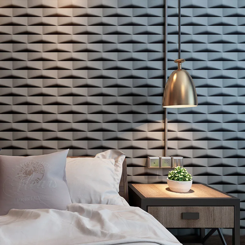 

Modern Reduction 3D Geometric Abstract Plaid Wallpaper Barber Shop Restaurant KTV Fashion Wallpaper