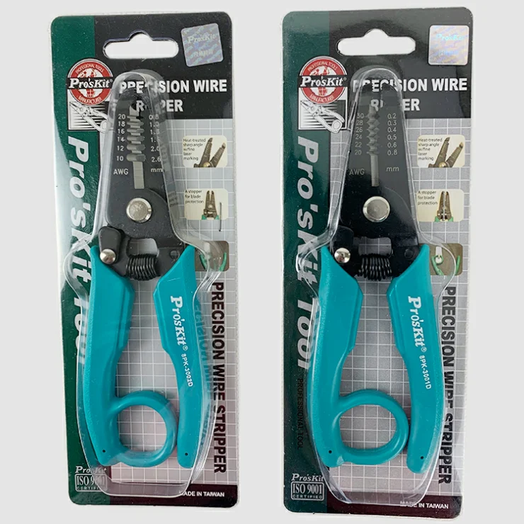 Original Pro'sKit 8PK-3001D(AWG30/28/26/24/22/20) 8PK-3002D (AWG20,18,16,14,12,10) Precision Electronic Wire Stripper Tool