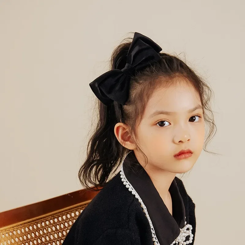 Женские мягкие бархатные повязки для волос с бантом красные черные элегантные