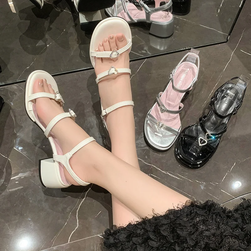 

Женские сандалии-гладиаторы на высоком каблуке, бежевые удобные босоножки в стиле ретро, лето 2023