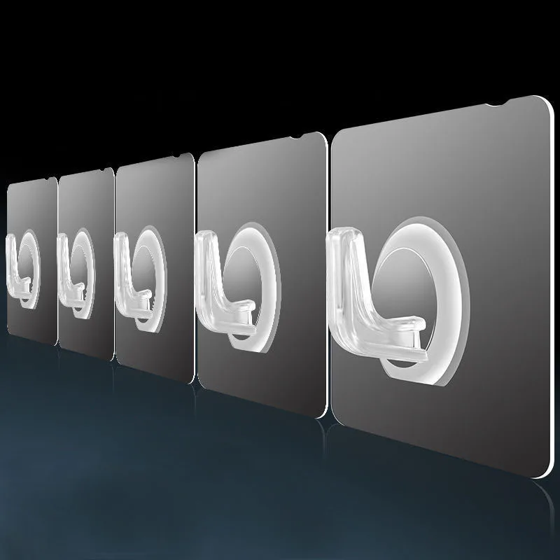 

1/5 шт., прозрачные настенные крючки для ключей