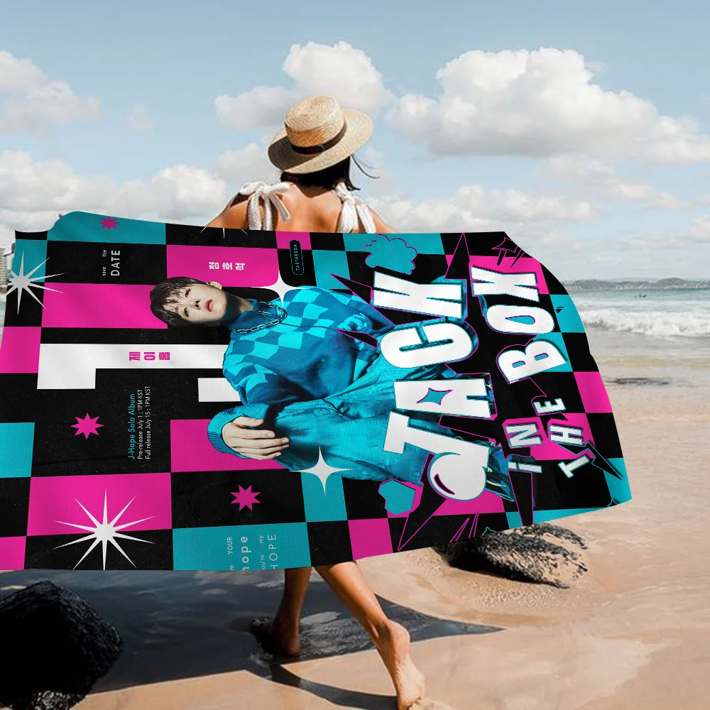 J-Hope-Arson Kpop пляжное полотенце быстросохнущее хлопковое из микрофибры для занятий