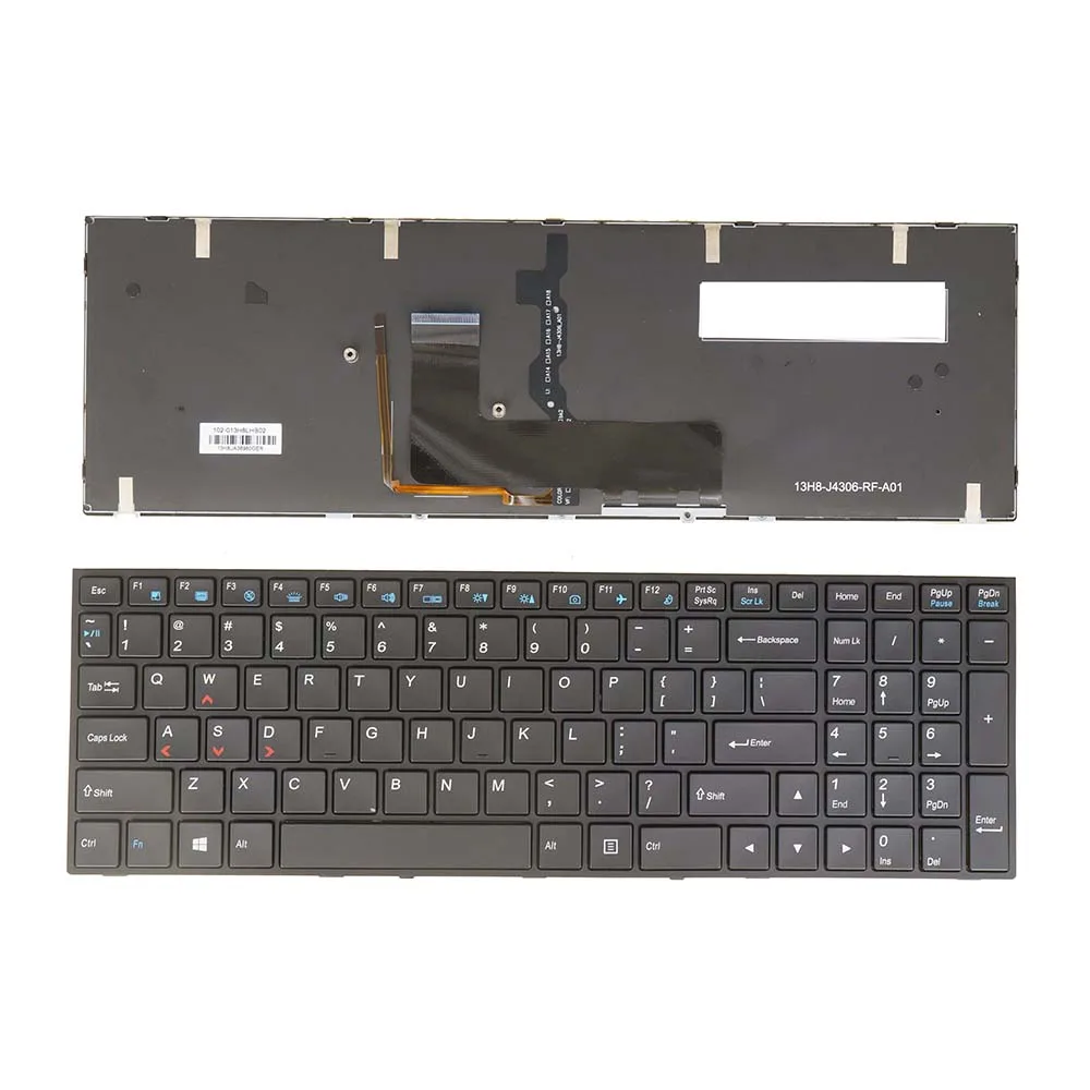 Клавиатура ноутбука США для Clevo P671SE P671SG XMG A505 P506 P507 Sager NP7155 NP7170 NP7255 NP7256 NP7258 NP7259 NP7270 с