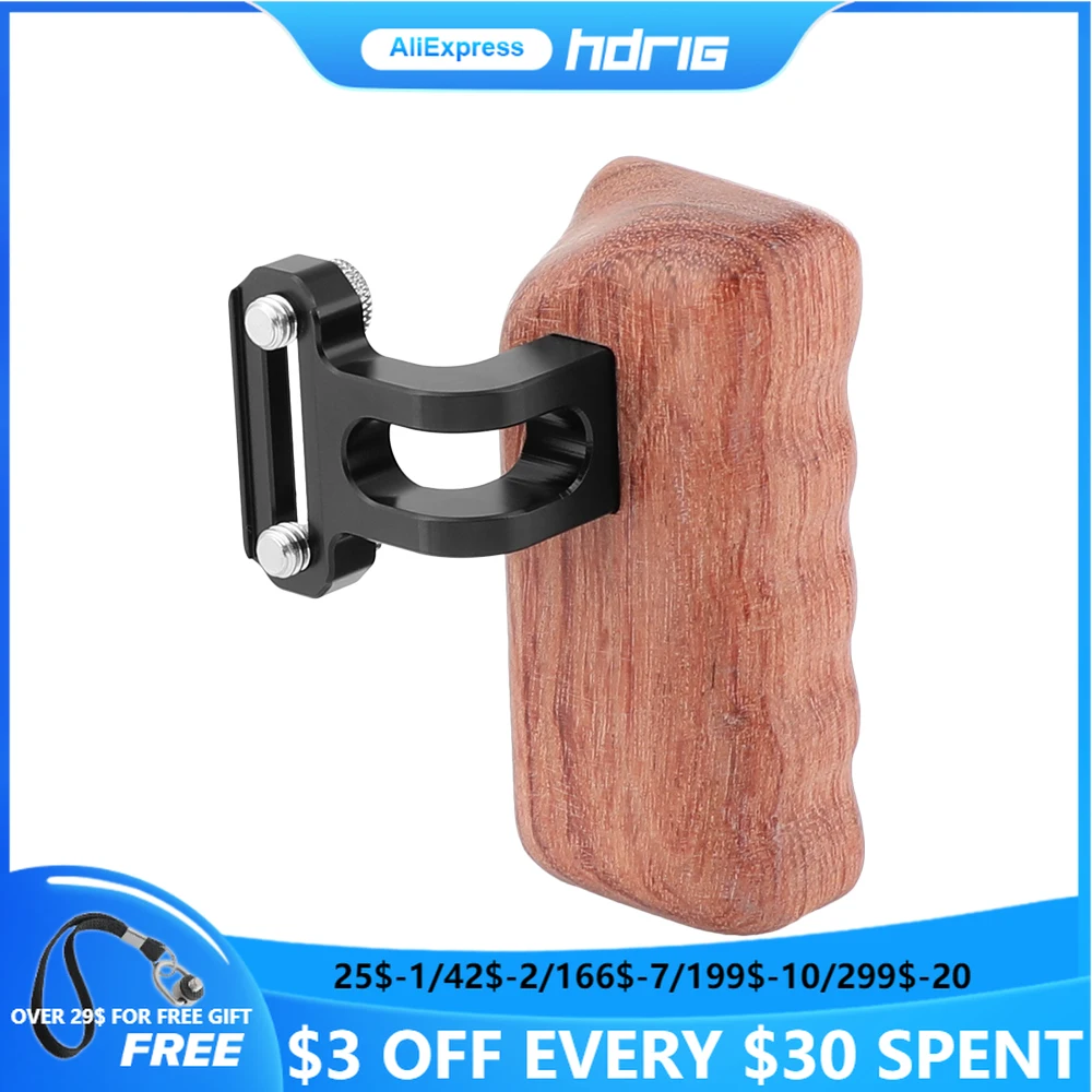 Деревянная ручка HDRiG рукоятка из дерева среднего размера с винтами 1/4-20 для
