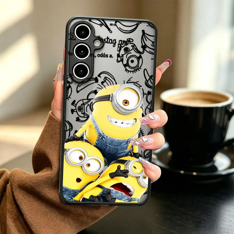 Фото Чехол для Samsung Galaxy A34 A36 A56 A55 A52S A72 A16 A15 A73 A33 A35 A53 A17 A52 A54 A23, чехол для телефона Lovely M-miniones №3