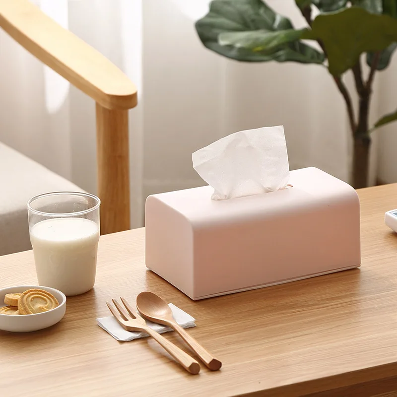 

Nordic Simple Solid Color Tissue Box Household Paper Box Living Room Dining Room Coffee Table Bedroom Hotel Napkin Paper Box