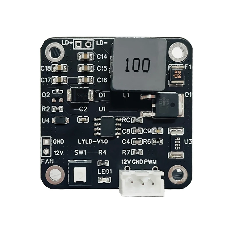 

Плата Laserdriver 80 Вт для синего лазерного модуля шириной 40 мм, с TTL и вентилятором, 12 В/24 В, универсальная для лазерных гравировальных станков